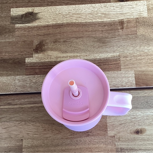 Stanley Pink Tumbler with Straw and Handle - Picture 3 of 3